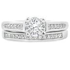 Cubic Zirconia CZ SS Bridal Sterling Silver