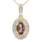 .44ct Quartz Diamond Fashion Pendants 10KT Yellow Gold