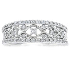 .50ct Diamond Fashion band rings 10KT White Gold