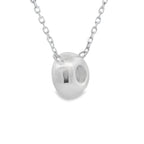 Natural .25ct Lab Grown Diamond Pendant Sterling Silver