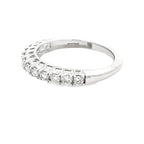 .50ct Diamond Wedding Band Ring 14KT White Gold