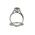 1.30ct Diamond Engagement Ring Set 10KT White Gold