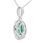 .46ct Emerald Diamond Fashion Pendants 10KT White Gold
