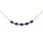 Sapphire Diamond Fashion Pendants 10KT Yellow Gold