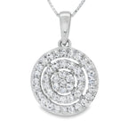Lab Grown Diamond Fashion Pendants 14KT White Gold