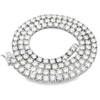 39.98ct Moissanite Tennis Necklace Sterling Silver