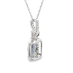 .66ct Sapphire Diamond Fashion Pendants 10KT White Gold