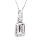 .66ct Ruby Diamond Fashion Pendants 10KT White Gold