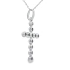 .20ct Diamond Cross Religious Pendant 14KT White Gold