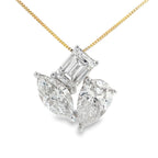 Lab Grown Diamond Fashion Pendants 14KT Yellow Gold