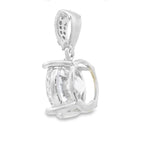 4.00ct Moissanite Pendant Sterling Silver