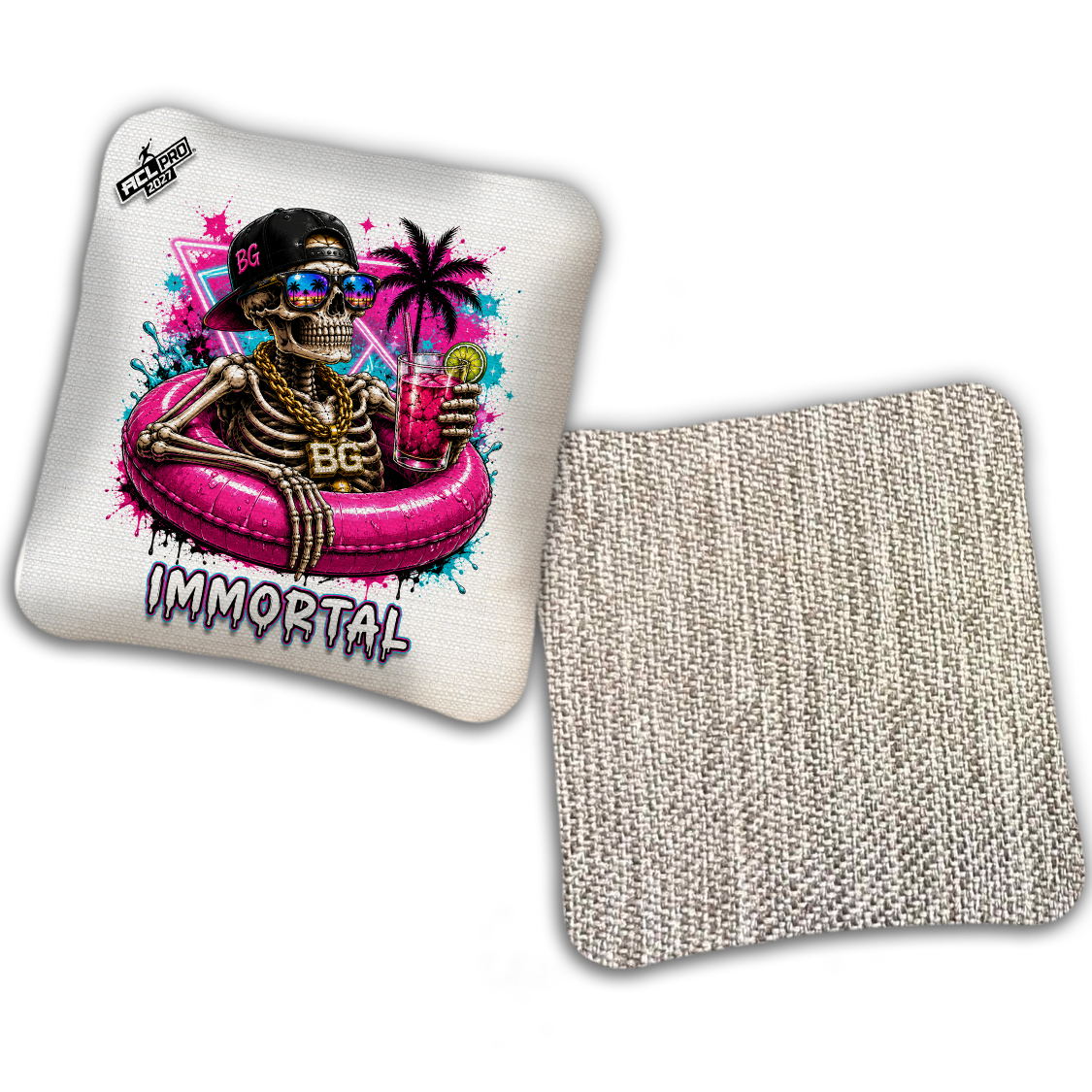 2027 ACL - BG Multiple Bag Models "DEADCATION" - Pro Stamped Cornhole Bags - SET OF 4 BAGS