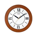 Casio Analog Wall Clock Brown Dial Quiet Sweep - IQ-126-5B