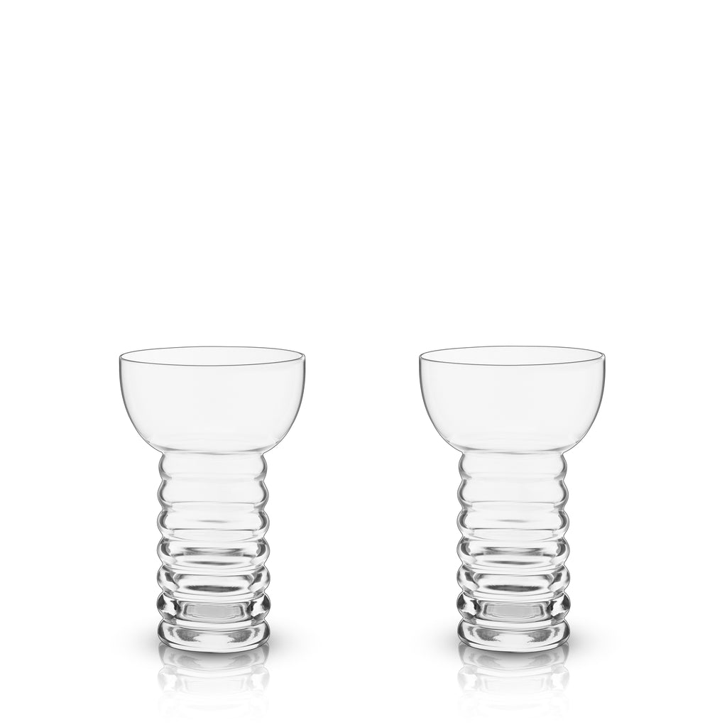 Pacific Crystal Pearl Diver Glasses Set of 2