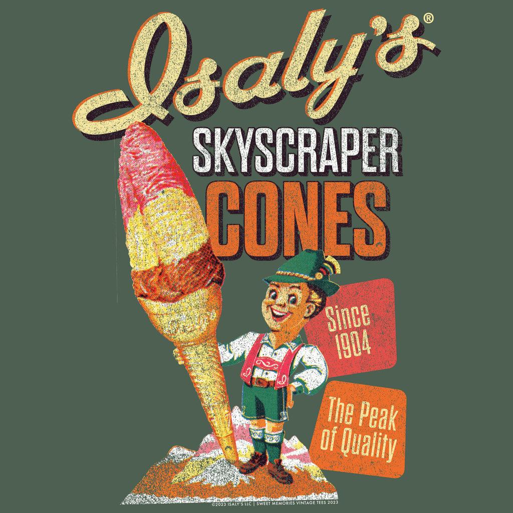 Isaly’s® Skyscraper Ice Cream Cone Tee – Retro Unisex Graphic T-Shirt