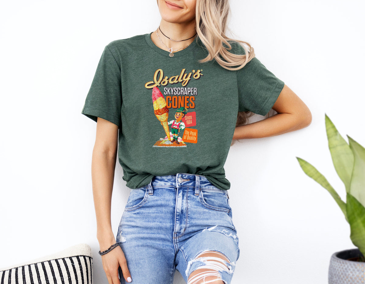 Isaly’s® Skyscraper Ice Cream Cone Tee – Retro Unisex Graphic T-Shirt
