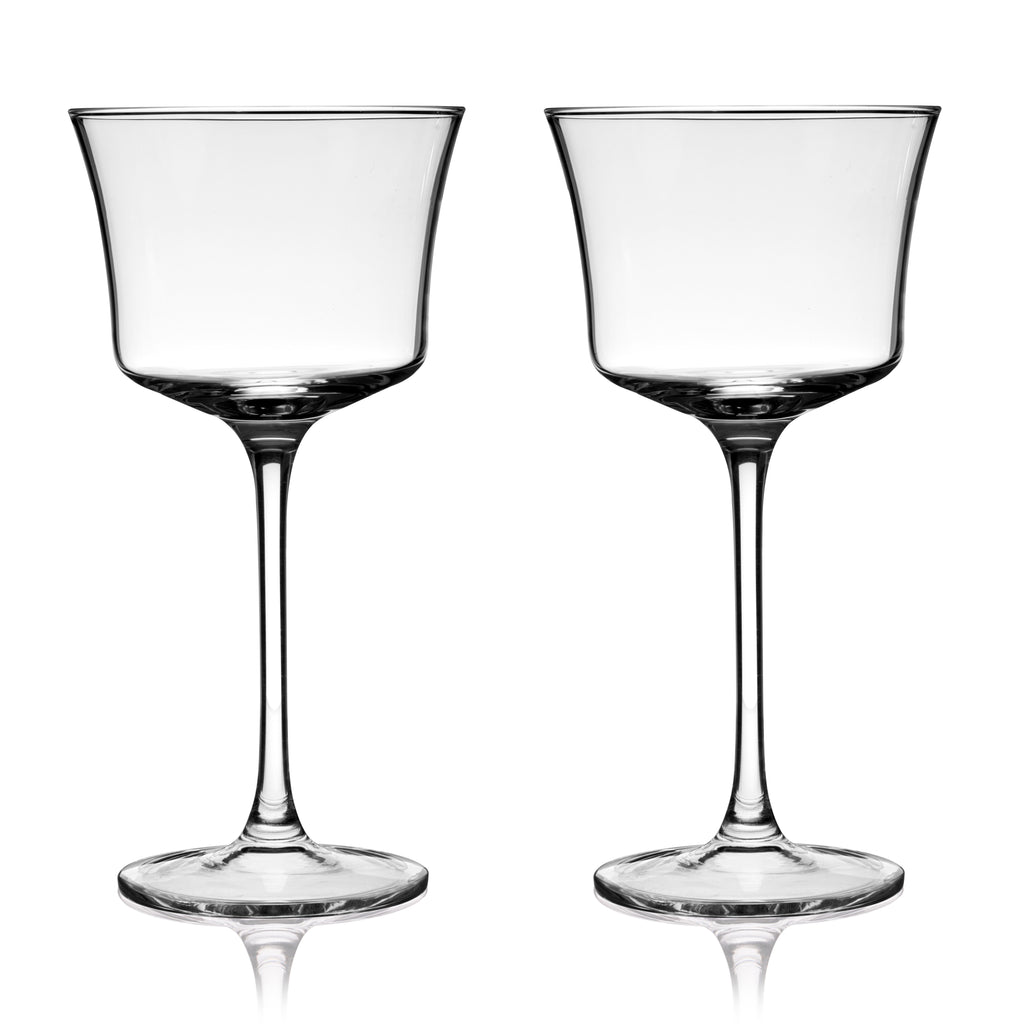 Raye Angled Crystal Sour Glasses Set of 2
