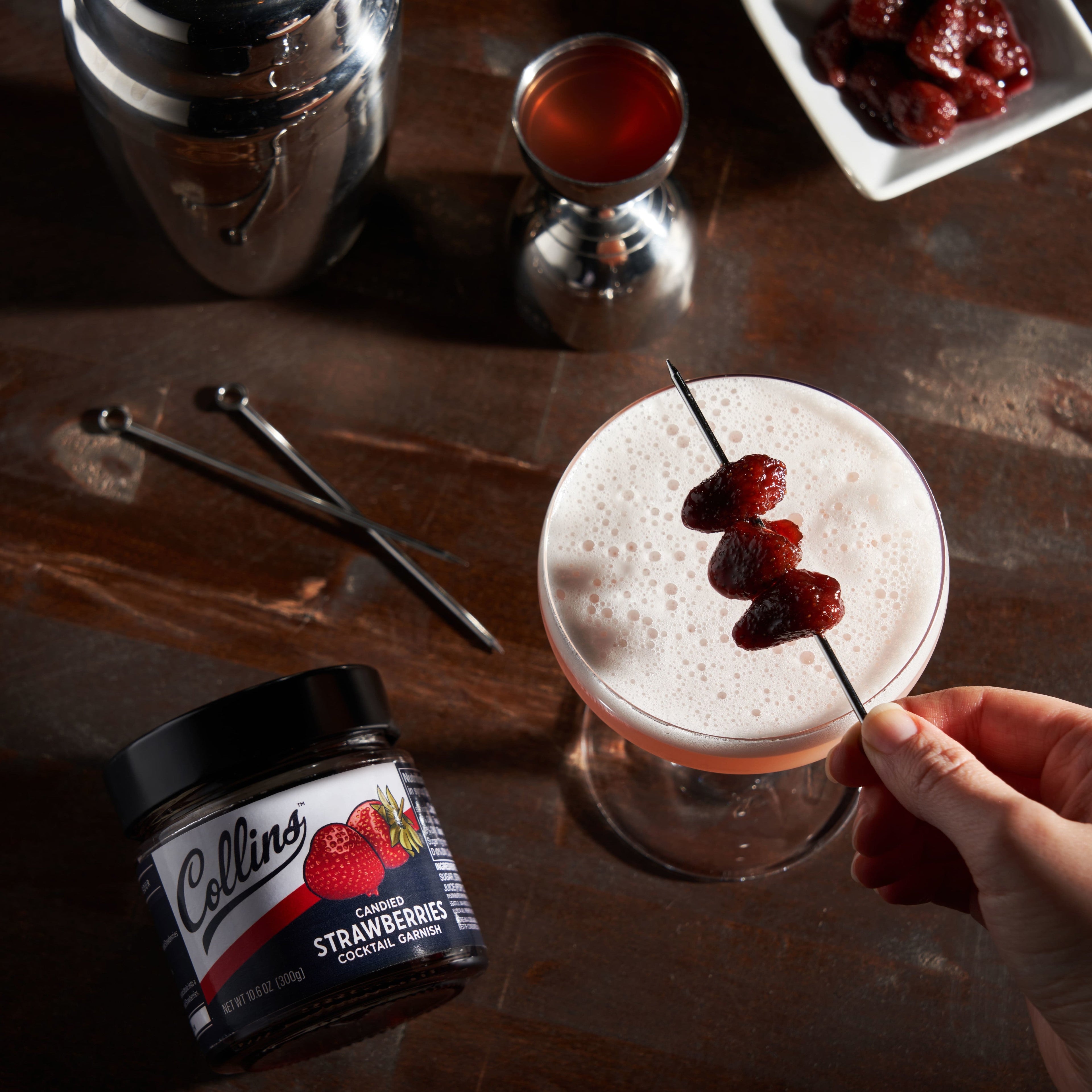 Candied Strawberries in Syrup 10.6 oz , Set of 6