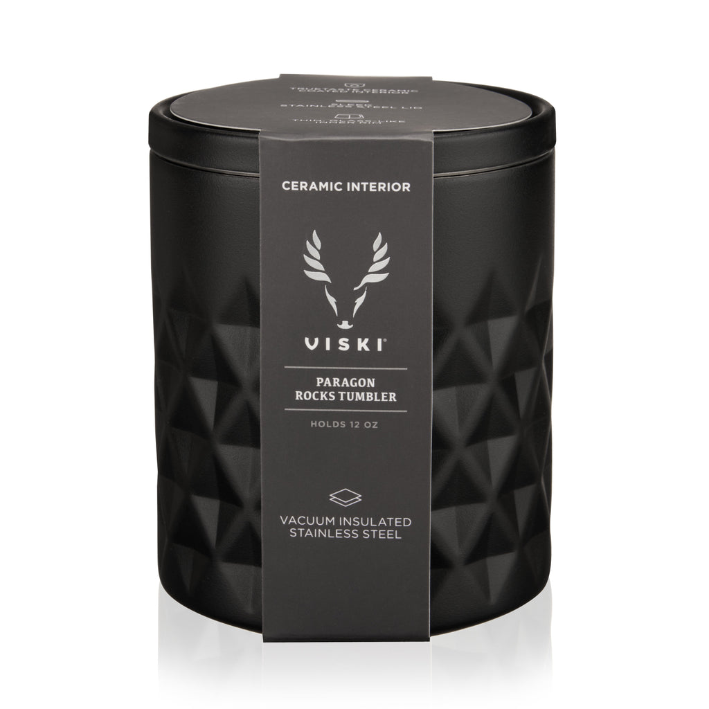 Paragon Stainless Steel Rocks Tumbler in Obsidian