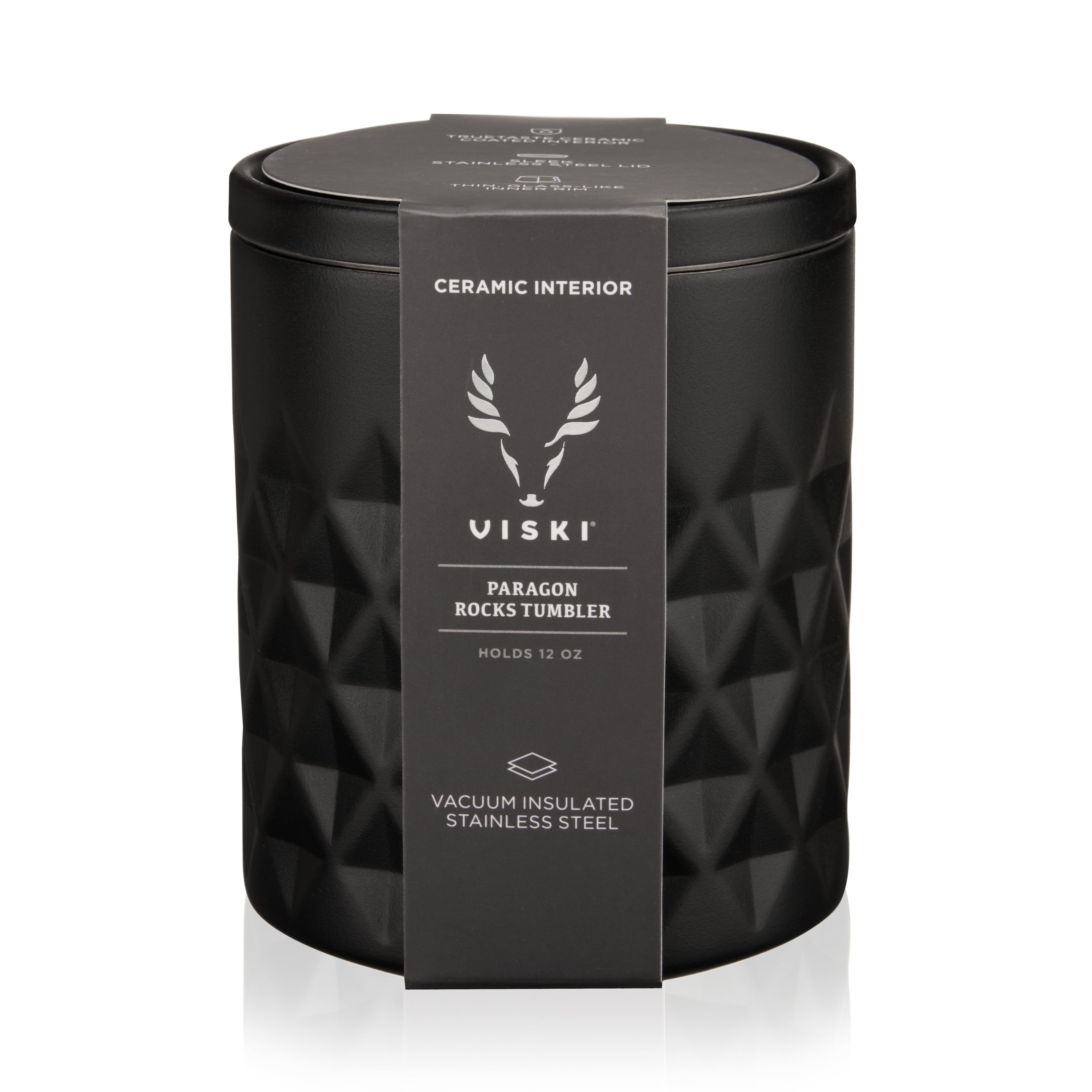 Paragon Stainless Steel Rocks Tumbler in Obsidian