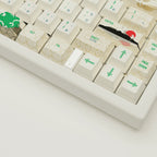 Japanese Crane Design Keycaps and Mechanical Keyboard