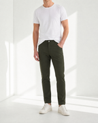 NEW & UPDATED Super - Stretch Men's Chinos //Casual// Olive - Performance Collection
