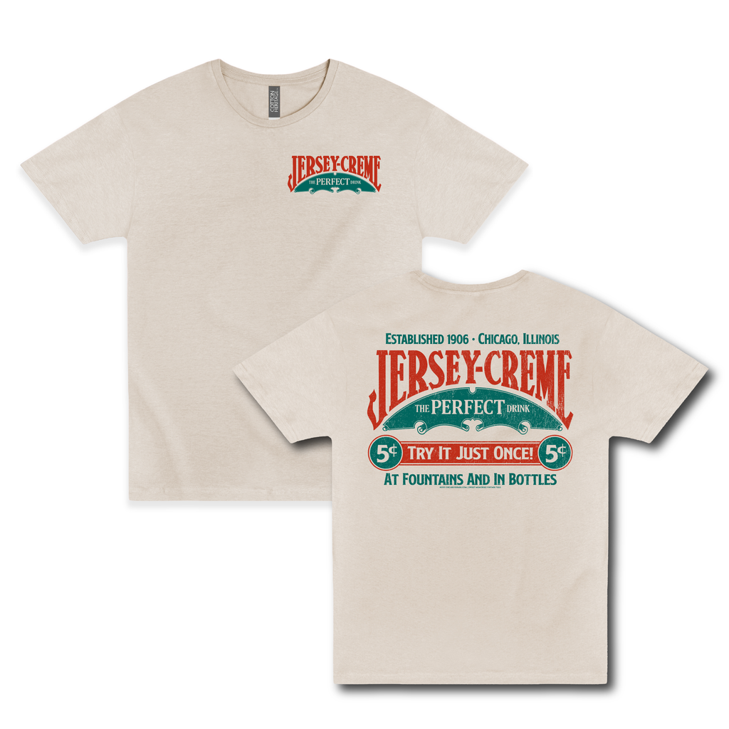 Jersey Creme® the Perfect Drink Tee | Unisex Vintage Soda Graphic T-Shirt