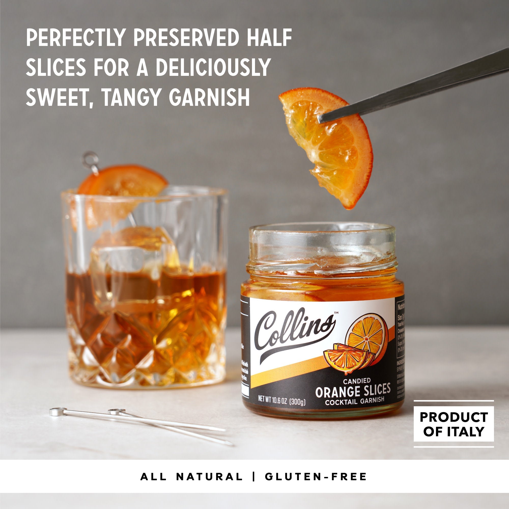 Candied Orange Slices in Syrup 10.6 oz , Set of 6