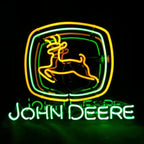 John Deere Tractor Logo Neon Signs Light