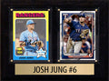 Josh Jung Texas Rangers 2024 Topps Bowman 2 Card Plaque 6x8