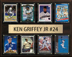 Ken Griffey Jr 24 8 Card Plaque Topps Bowman 2026 2025 2024 Seattle Mariners