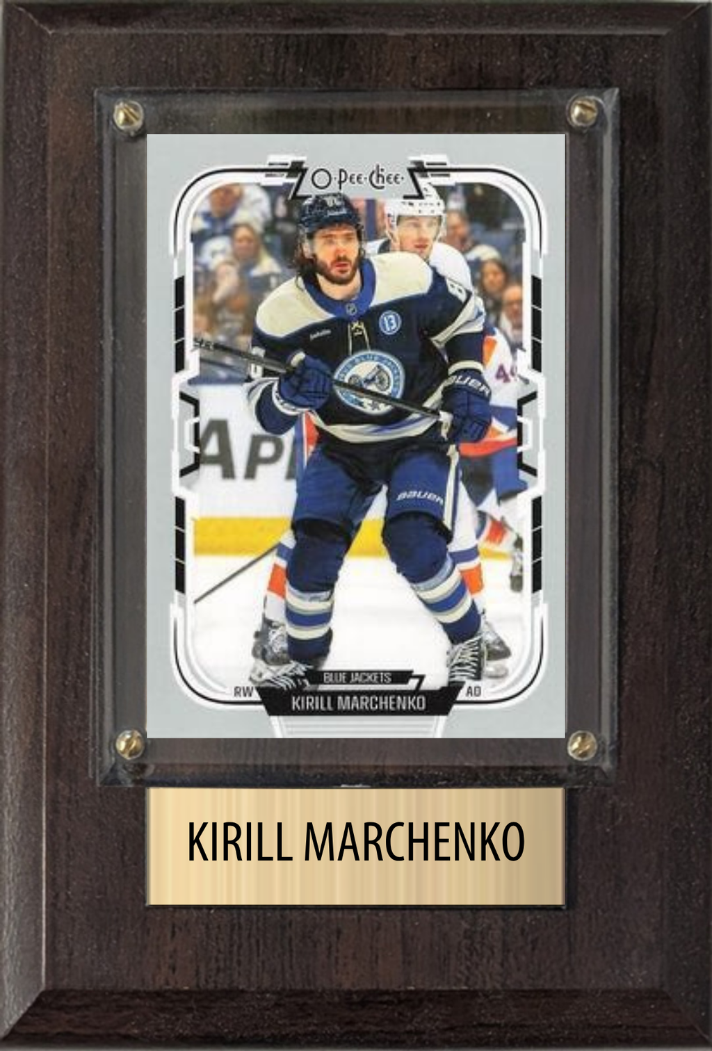 Kirill Marchenko Columbus Blue Jackets Fan Gift Plaque 4x6 1 Card Upper Deck 2024 2025 2026