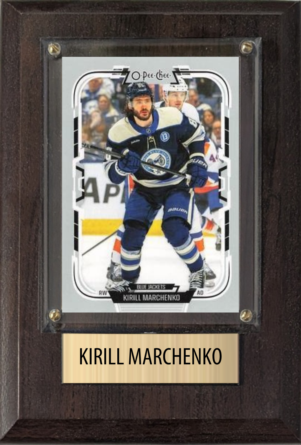 Kirill Marchenko Columbus Blue Jackets Fan Gift Plaque 4x6 1 Card Upper Deck 2024 2025 2026