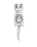 Limited Edition White Miss Kitty-Cat Klock (12.75" high)