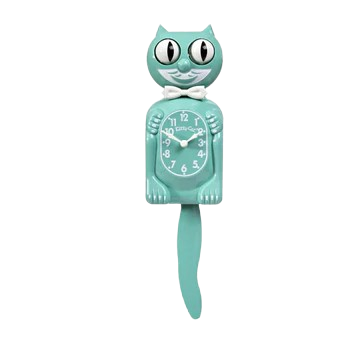Ocean Waves Kitty-Cat Klock (12.75" high)