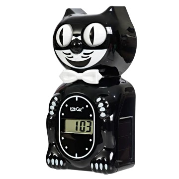 Solar Kit-Cat Digital Alarm Klock - Classic Black
