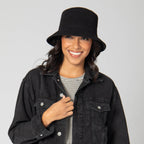 Eliza - Bucket Hat with Star Pointelle Details
