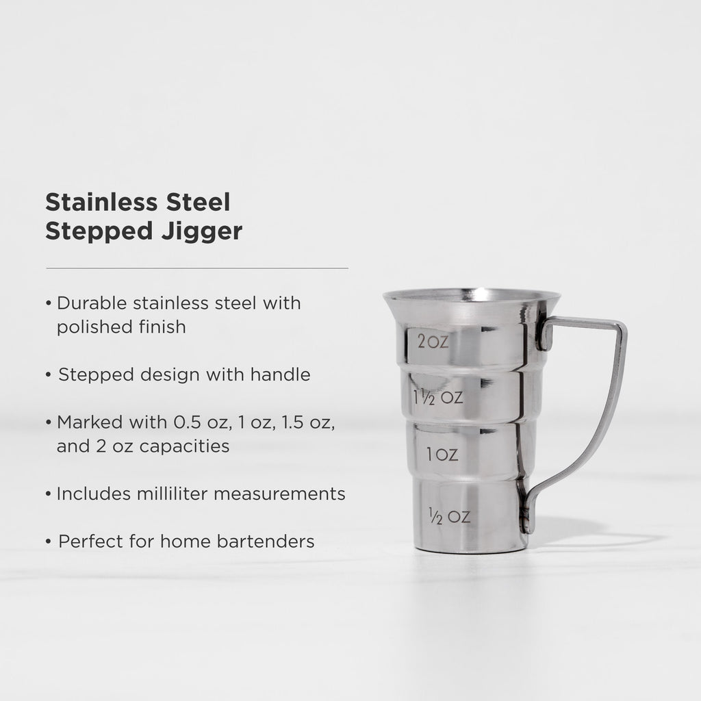 Harrison Stainless Steel Stepped Jigger