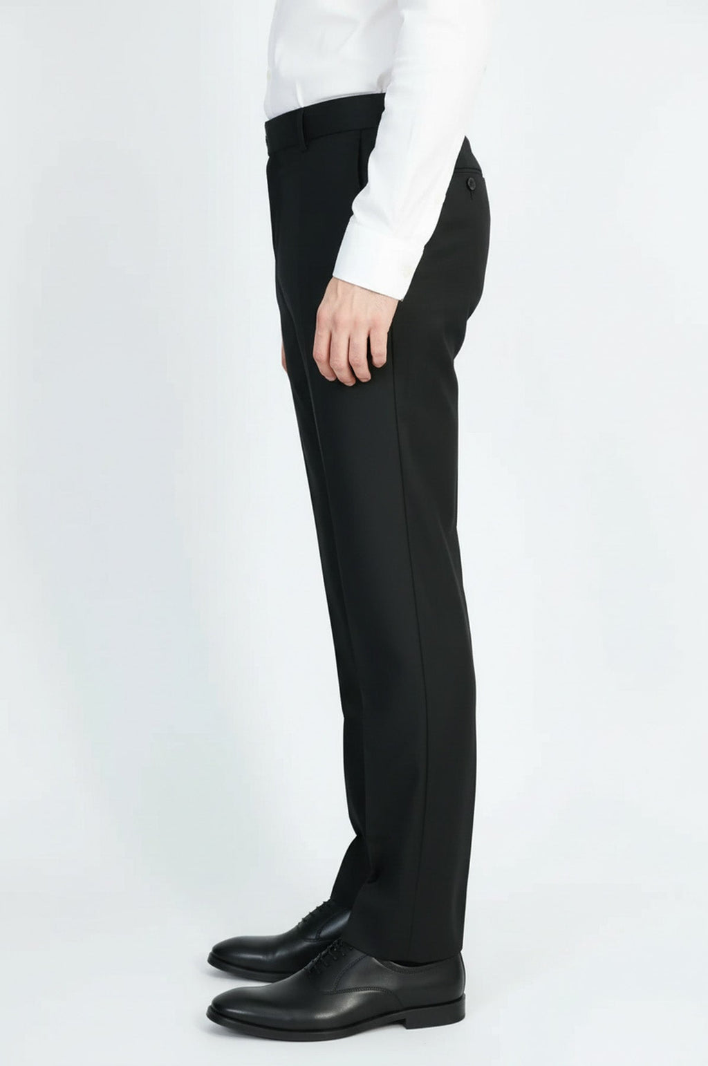 Black Slim Fit Classic Cut Dress Trousers – Wessi