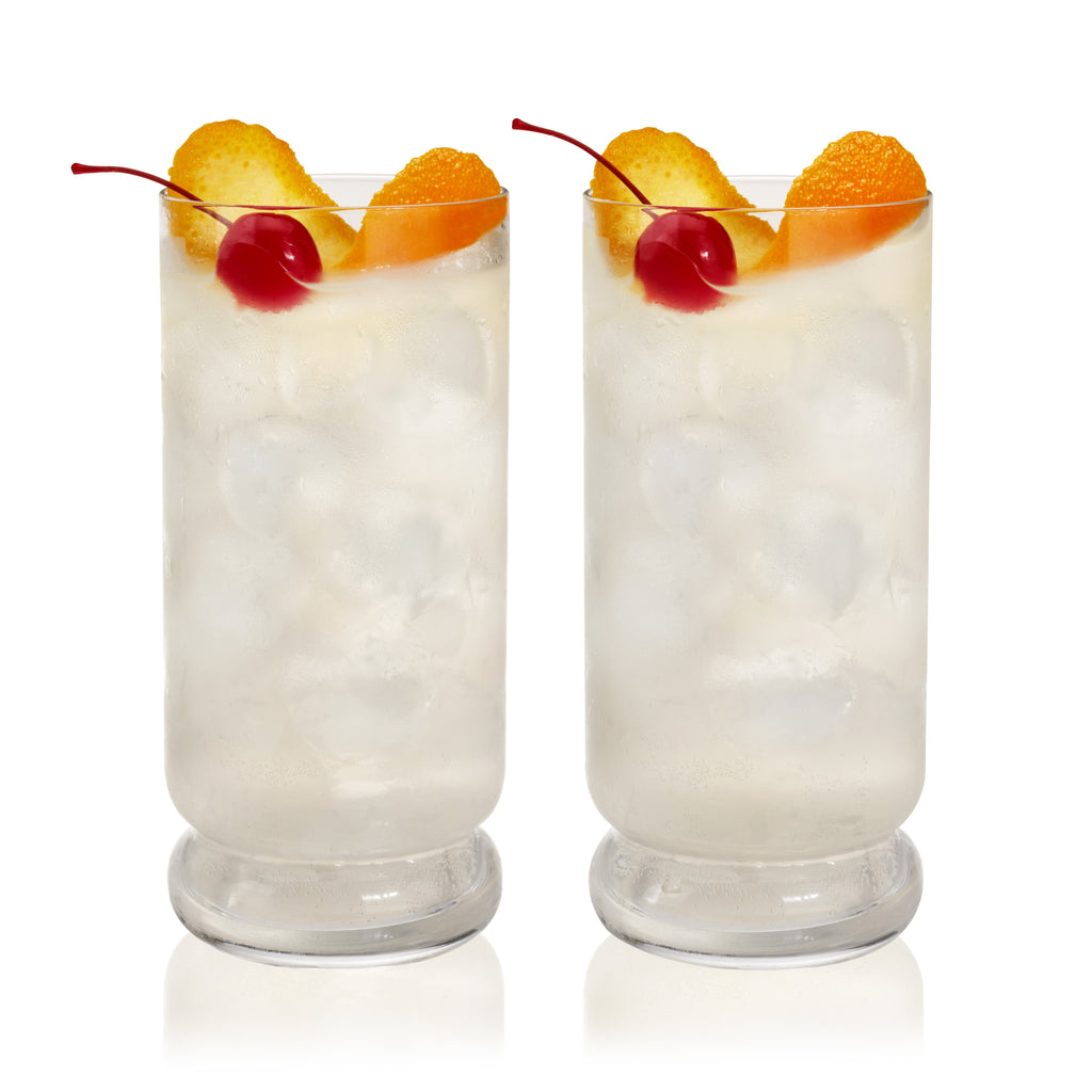 Mercury Crystal Highball Glasses, Set of 2