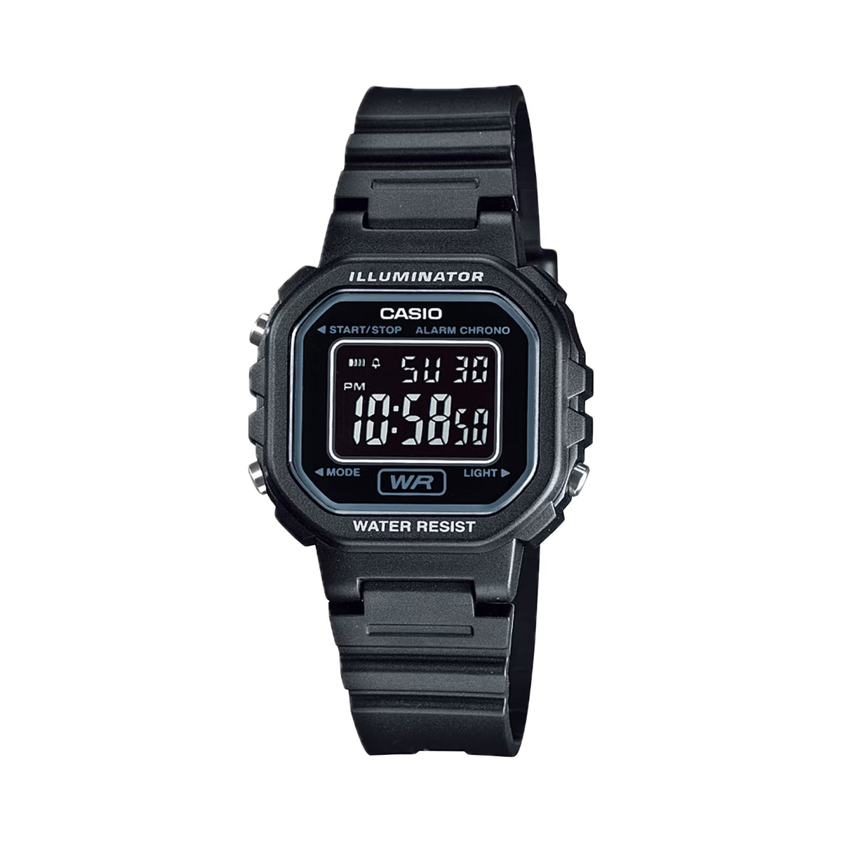 Casio Women's Black Digital Resin Strap Watch - LA-20WH-1BDF