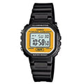 Casio Women’s Black Digital Watch with Gold Dial - LA-20WH-9ADF