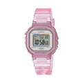Casio Women's Transparent Pink Digital Watch - LA-20WHS-4ACF