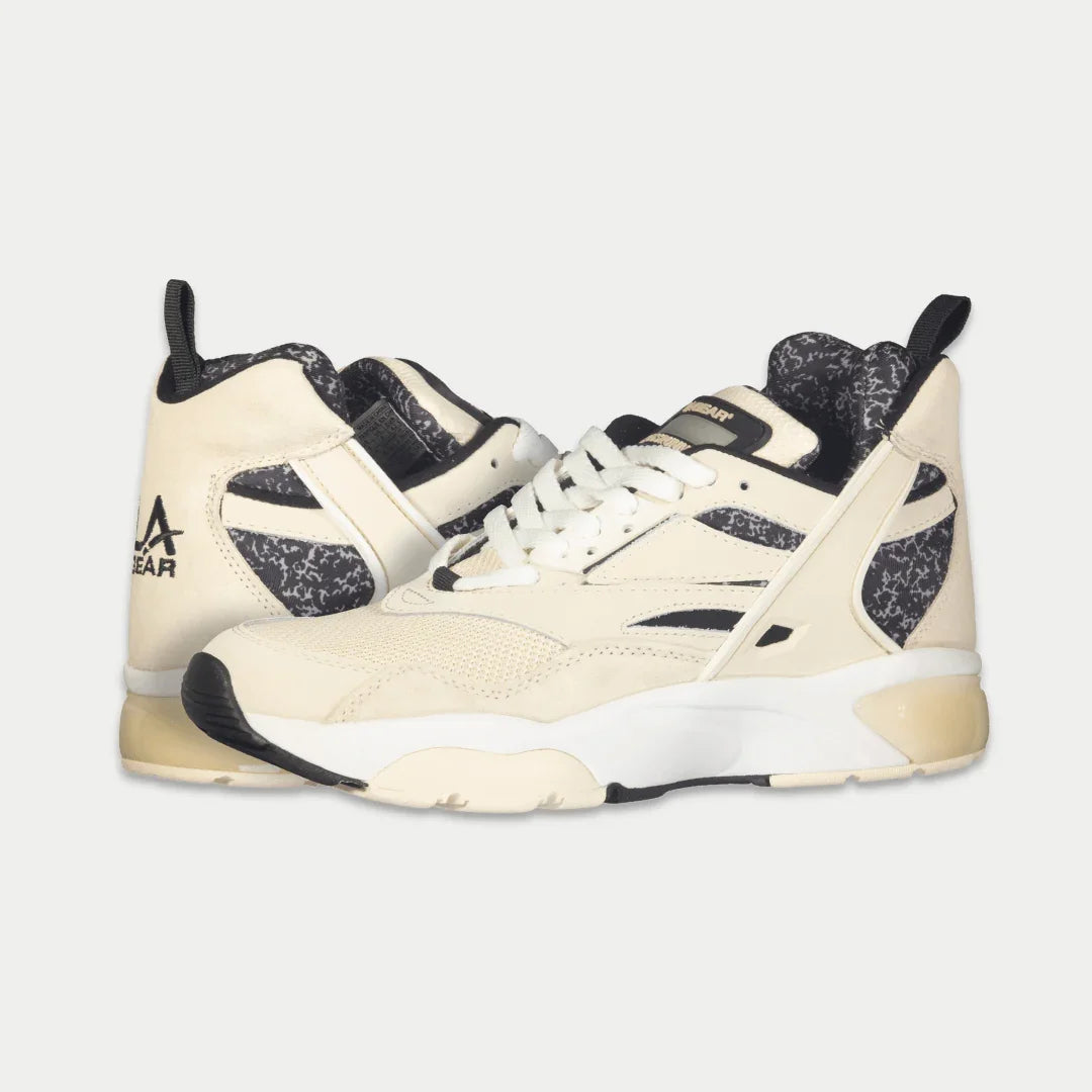 LA Gear Men's Turbo Light-Up Mid | Off-White x Black