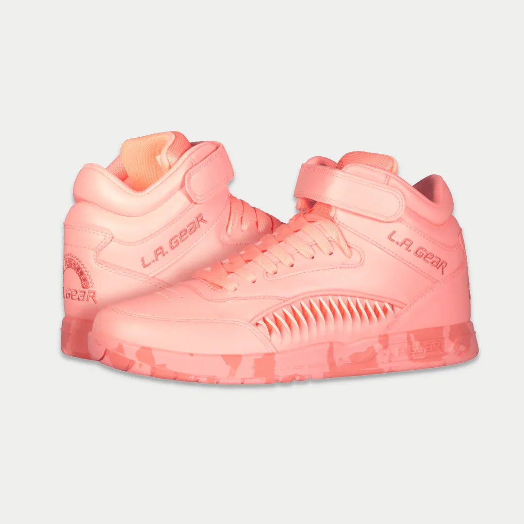 LA Gear Women's Flame Hightop | Neon Peach Glow