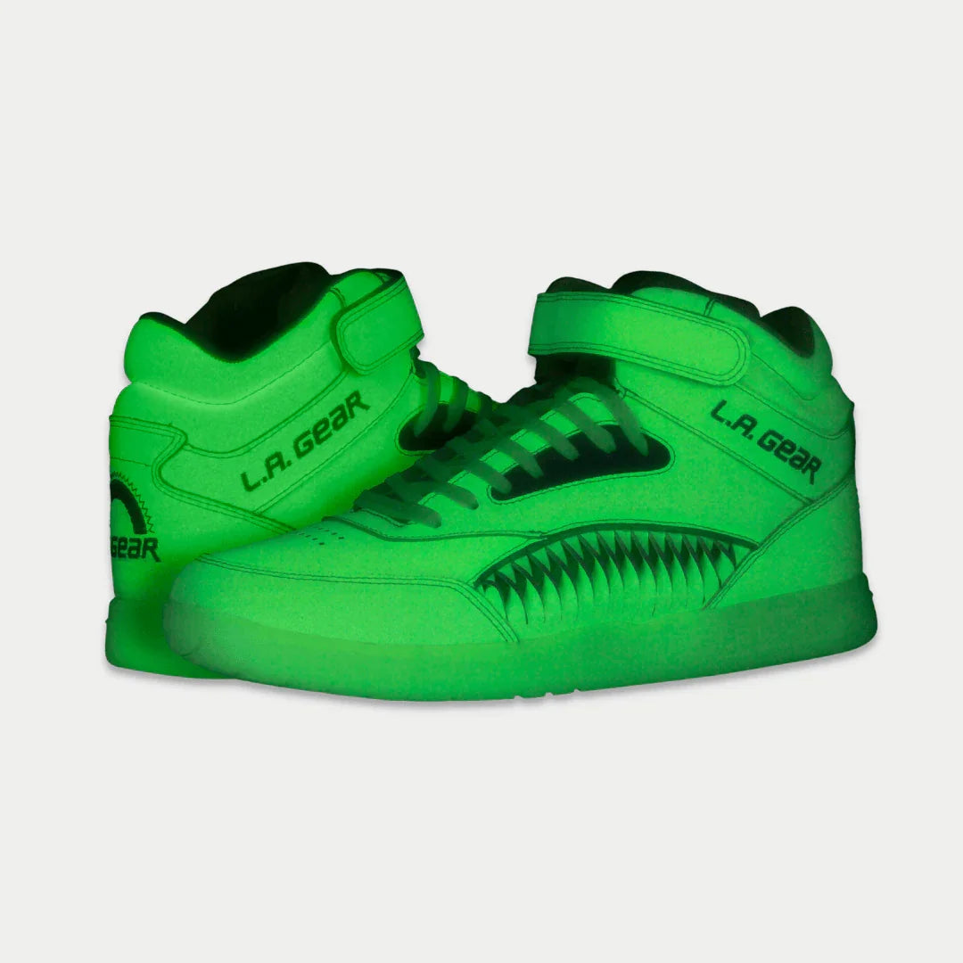 LA Gear Women’s Flame Hightop | Neon Yellow Glow