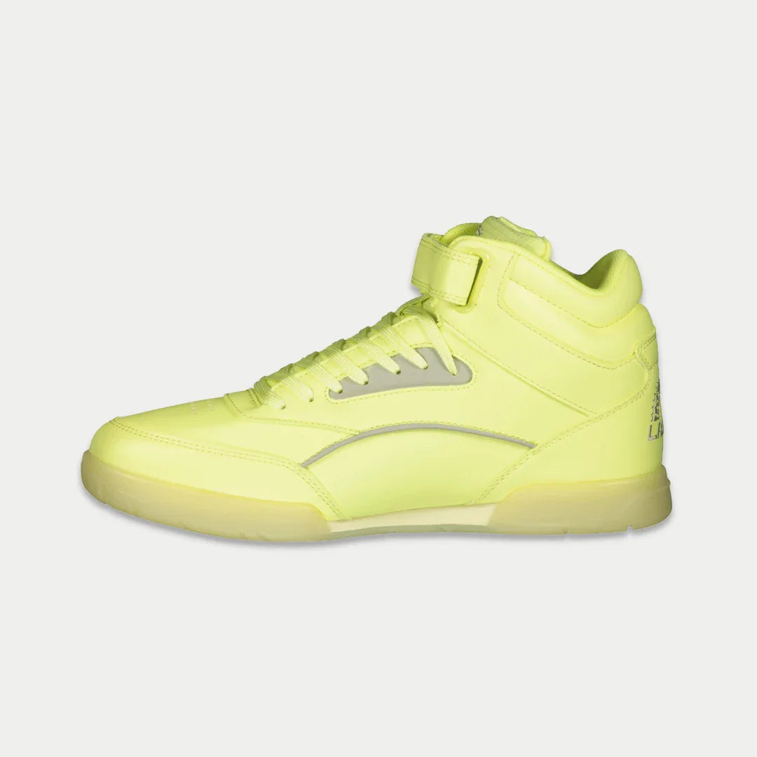 LA Gear Women’s Flame Hightop | Neon Yellow Glow
