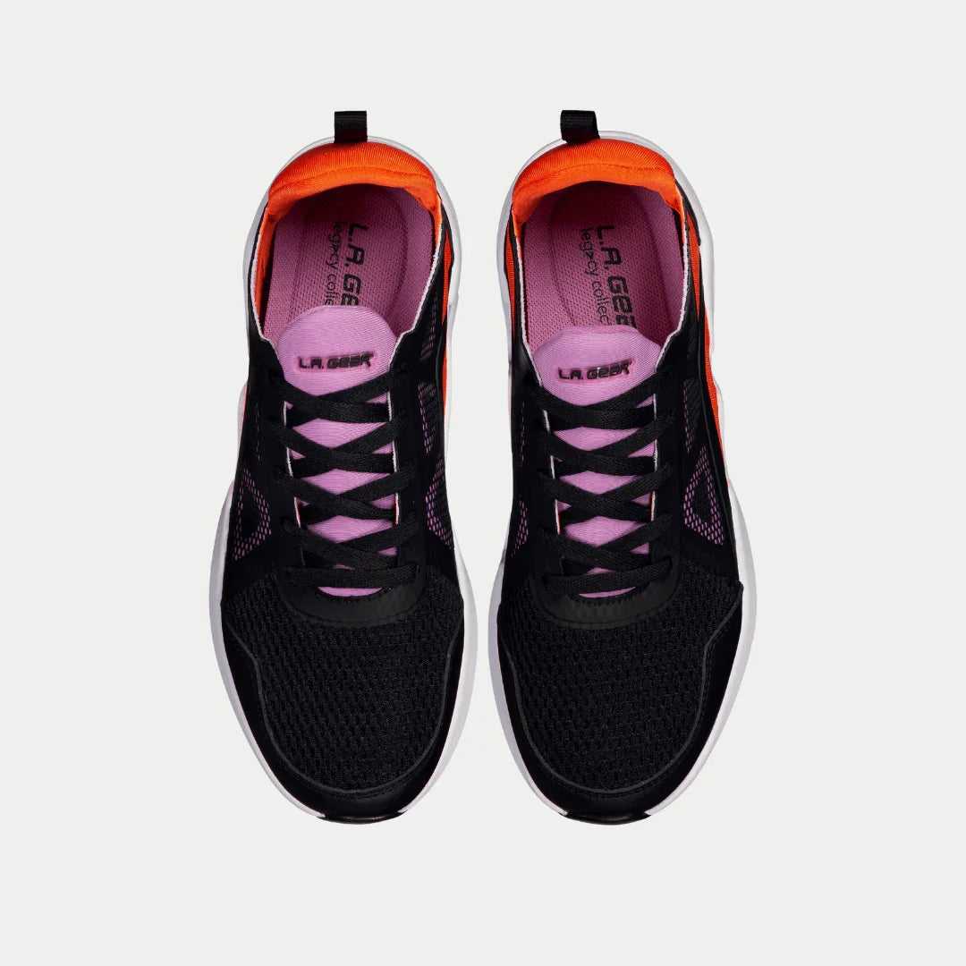 LA Gear Women’s Tarzana Lowtop | Black x Orange