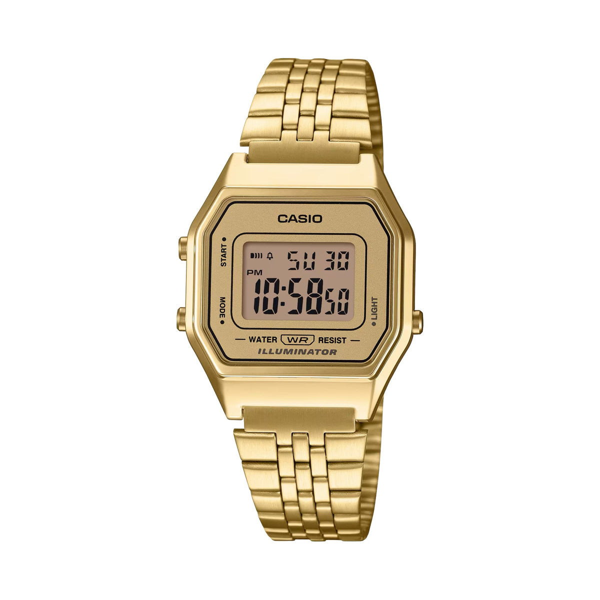 Casio Women's Gold-Tone Digital Watch - LA-680WGA-9DF