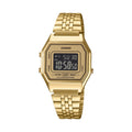 Casio Vintage Digital Gold Watch with Illuminator - LA-680WGA-9B